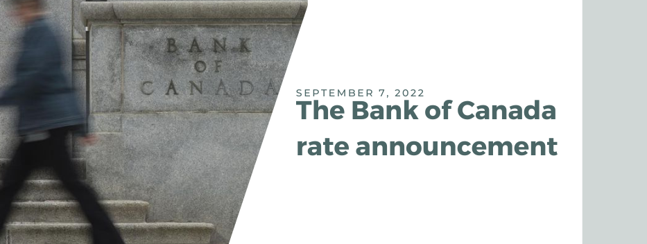 September 7 2022 Rate Announcement